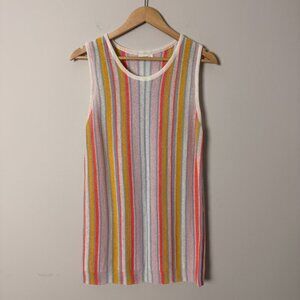 2/$30 Andthewhy Striped Sleeveless Tunic M/L